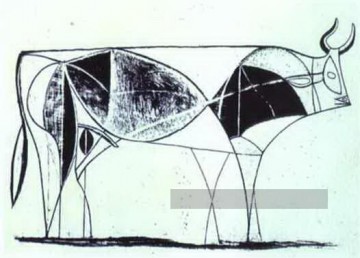 L’État du Taureau VIII 1946 cubiste Pablo Picasso Peinture à l'huile